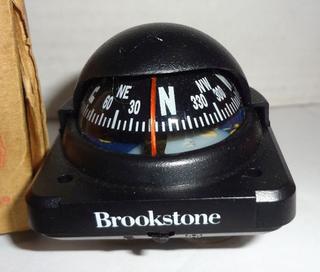 New Old Stock Brookstone Mini Compass In Box With Instructions 4