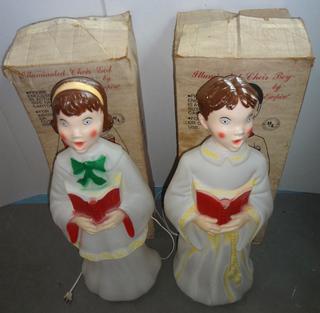 Outlet Choir Girl Christmas Blowmold