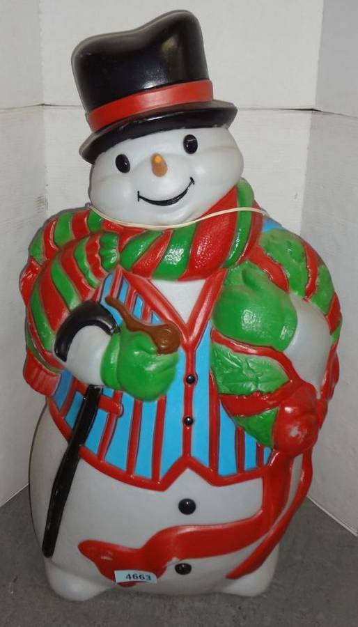 Vintage Santa's Best Snowman Blow Mold offers