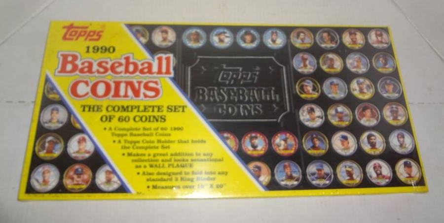 Topps 1990 Baseball Coins Complete Set 60 Total Sealed Box 
