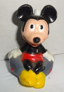 1980's Mickey Mouse Fishing Bobber, Plastic 2 1/2L Good