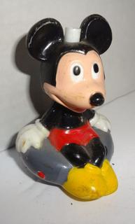 1980's Mickey Mouse Fishing Bobber, Plastic 2 1/2L Good Condition. Auction