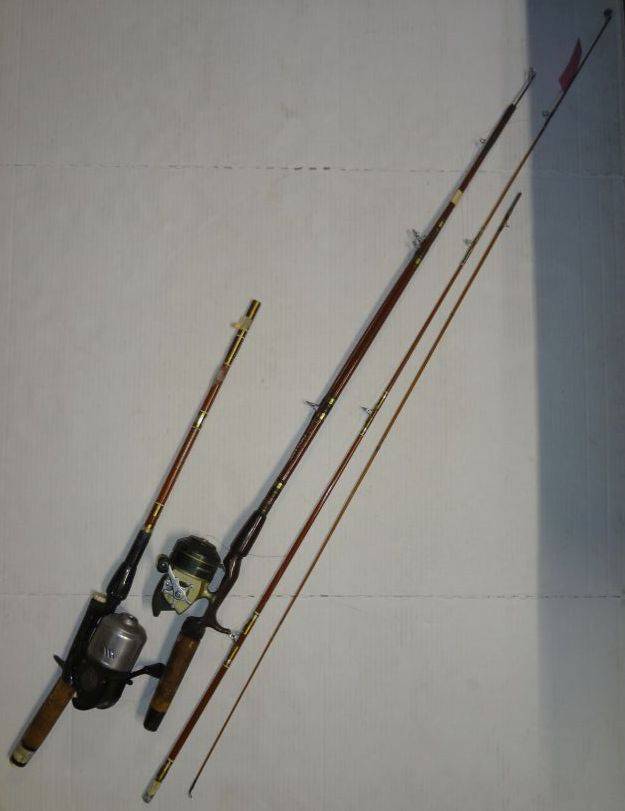 Two Vintage Fishing Poles, Good Condition For Age, Shakespeare Reel Model 1700 On Daiwa Rod 4031 6' Aluminum, Fiberglass, Shakespeare Wondereel, 7504 ... Two Vintage Fishing Poles, Good Condition For Age, Shakespeare Reel Model 1700 On Daiwa Rod 4031 6' Aluminum, Fiberglass, Shakespeare Wondereel, 7504 ...