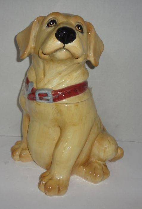 yellow lab cookie jar