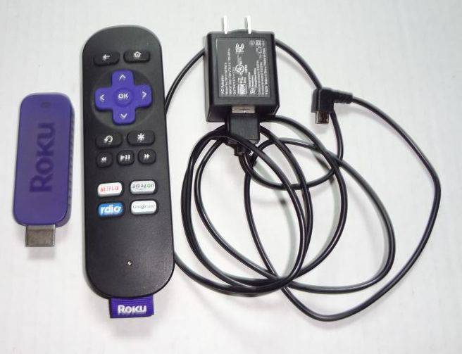 HDMI Roku Stick With Power Supply and Remote, Model 3500X, Works 
