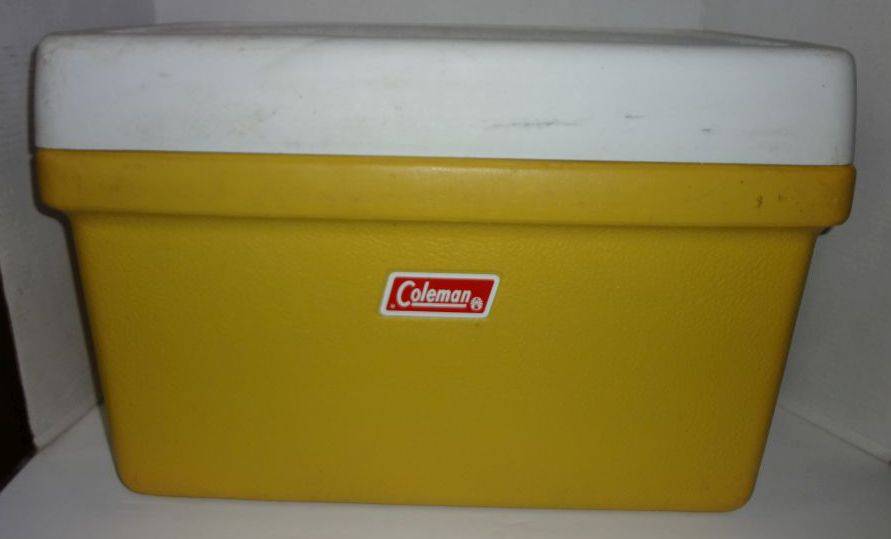 Vintage Coleman Harvest Gold Cooler, Wichita Kansas USA