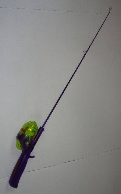 Purple And Green Scooby Doo Shakespeare Children's Baitcaster Fishing Pole,  Very Good Condition, 30 1/2L Auction