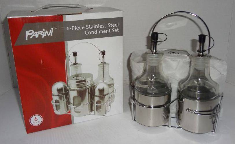 6-Piece Stainless Steel Condiment Set