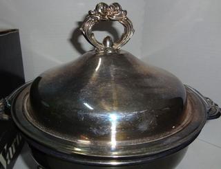 Sold at Auction: Leonard Silver Mfg. Silverplate Food Warmer