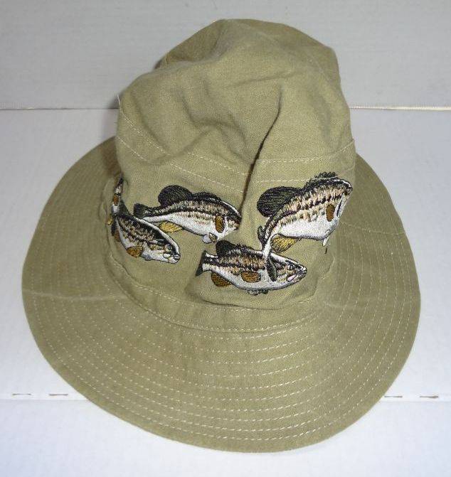 Al Agnew Collection Vintage Fishing Bucket Hat, 100% Cotton, Fish