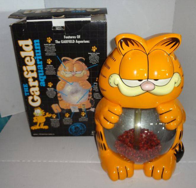 Garfield Fish Aquarium Tank in Box, Plastic Material, Missing Air
