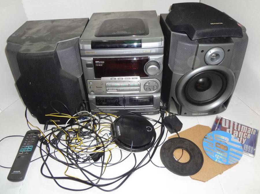Aiwa 1 Bit Dual D/A Converter Disc Direct Play, Rotary
