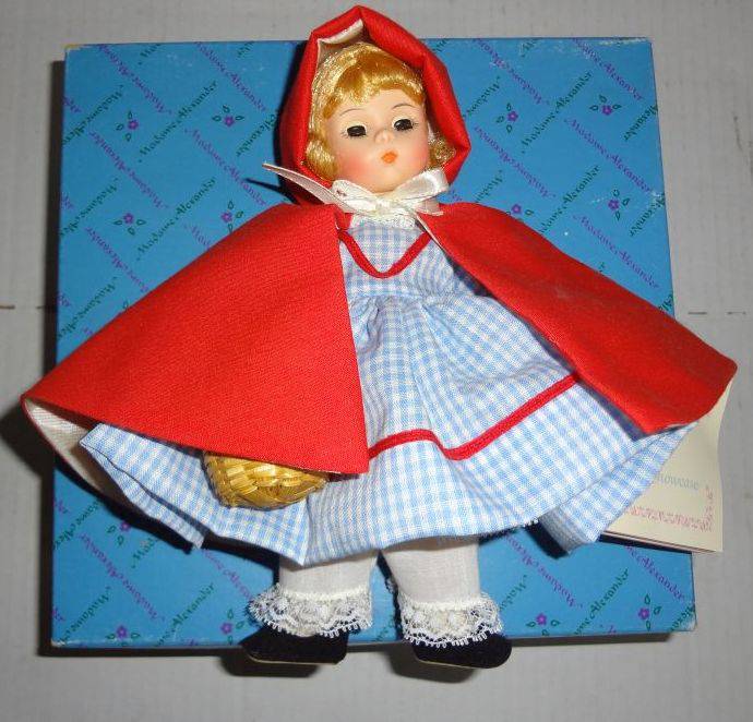 vintage red riding hood doll