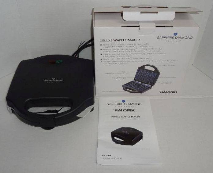 sapphire blue diamond waffle maker