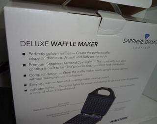 sapphire blue diamond waffle maker