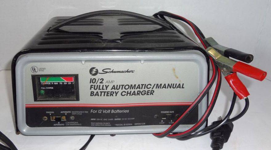 Schumacher 10/2 Amp Fully Automatic Manual Battery Charger, Powers Up,  Works Well, Great to Have On Hand, 10