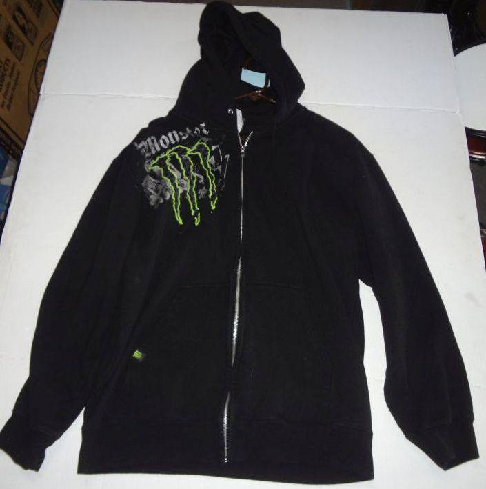 Monster zip up clearance hoodie