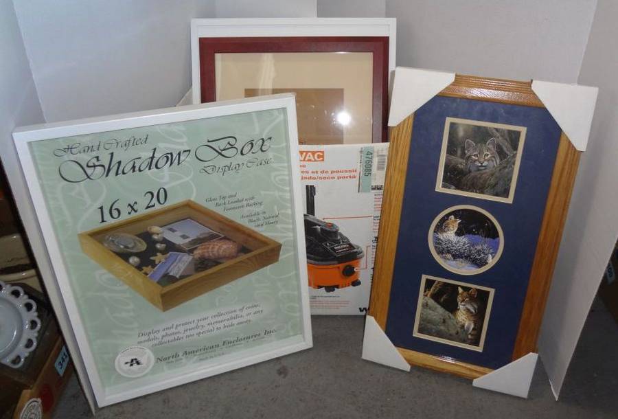 Picture Frames X 24 18 X 22 12 X 23 4 X 6 Two Picture Blocks 3 X 4 Mikasa Glass Frame 4 X 6 Shadow Box 16 X Good