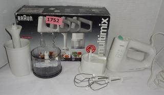 Braun Multimix M880 4 in 1 Mix, Knead, Blend and Chop Gourmet Edition, 280W  White, Boxed With All Paperwork, Tested, Working, Good Condition, 14 1/2