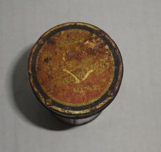 Zenith Tibet Almond Stick Scratch Remover Advertising Tin Antique Vintage