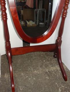 Beautiful Stand Mirror The Commodore By Rosalco in Very Good 