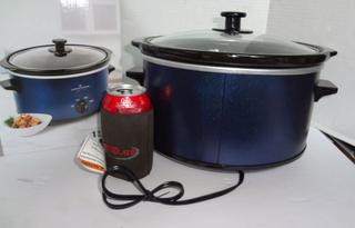 Kalorik Stainless Steel 8 Qt Digital Slow Cooker w/Chop Wizard