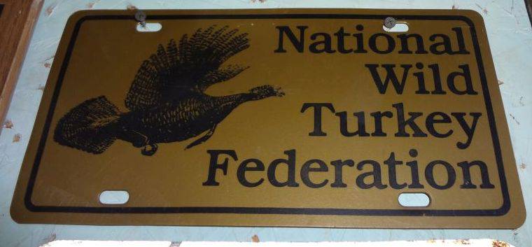 National Wild Turkey Federation Decorative Car Front License Plate 6 X 12 Home Bathroom Shop and Bar Wall Decor Souvenir 