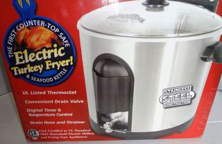 Masterbuilt turk n surf electric clearance turkey fryer and seafood kettle