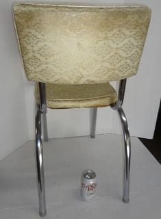 Vintage Vinyl and Metal Chair From The Louisville Chair Co, Small Hole In  Cushion But Looks Good Condition Otherwise, 17 1/2W x 19D x 30H Auction