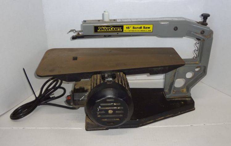 Value Craft 15 Scroll Saw Model 8350 Runs Maybe Missing Pieces Good Condition For Parts or Repair As Is 11 W x 20 L x 12 H Auction 1BID