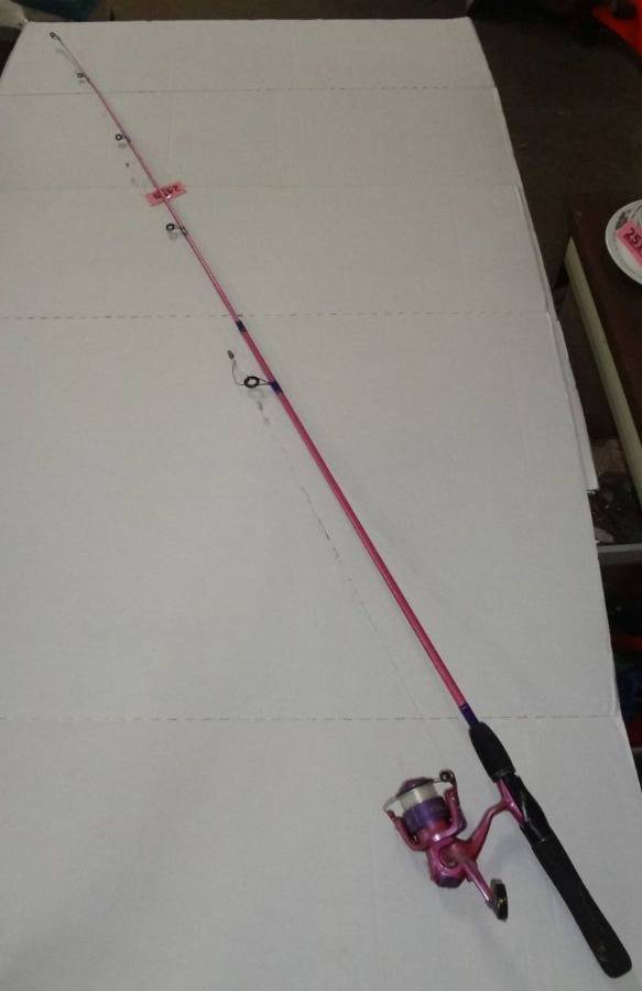 Firebird Shakespeare Rod And Reel Combo, Pink And Purple, Dusty But Looks  In Good Condition, 68Long Auction
