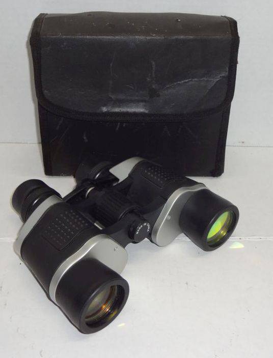 Vintage Bosch Optikon Binoculars With Compass and Case Good