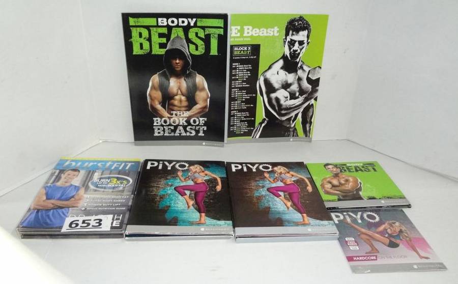 Beachbody Bonanza Body Beast CDs With Book 2 Piyo CD DVD Sets