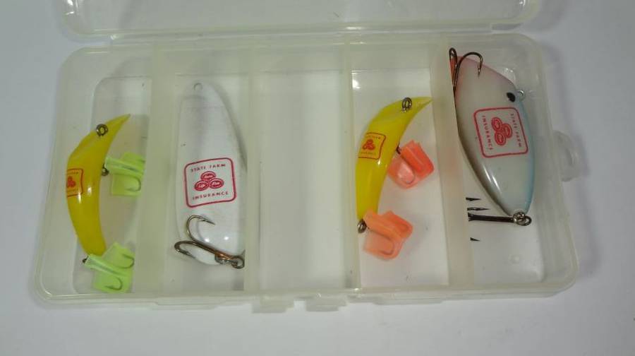 State Farm Insurance Collectible Fishing Lures, All New Condition, Never  Used, Great Collectibles, 2 1/2 to 3, Rarer Items Auction
