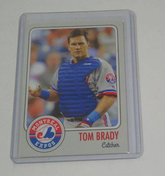 Very Rare Tom Brady Baseball Card, Features Him After He Was Drafted By The  Montreal Expos In 1995, Great Looking Card That Shows Him As A Catcher  Auction