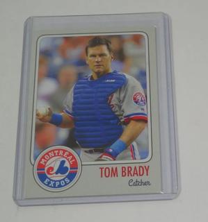 Tom Brady 1995 MLB Draft Montreal Expos Custom Card - Sports