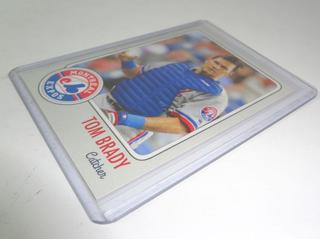 Tom Brady Montreal Expos baseball card, mint - Albrecht Auction Service