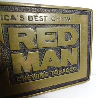 red man tobacco belt buckle Basic Tool and Supply | Accessories | Vintage Mens Redman Collectable brass Redman Chewing Tobacco