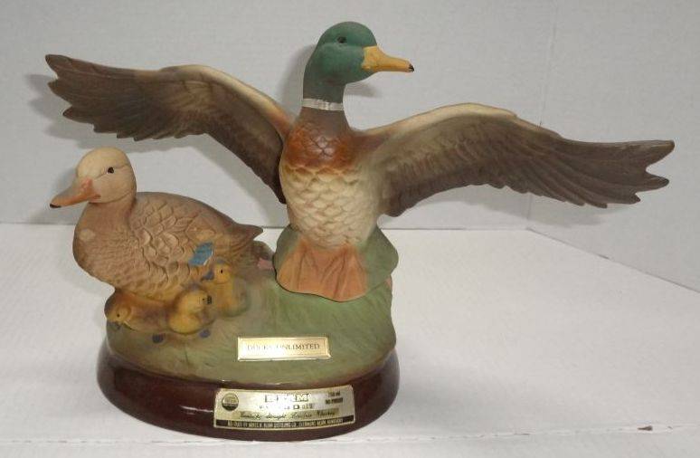 1984 Jim Beam Ducks Unlimited Decanter, Made of Porcelain