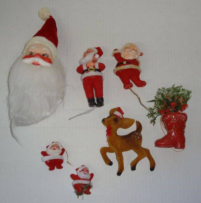 Sold at Auction: Vintage Plastic Christmas Ornaments