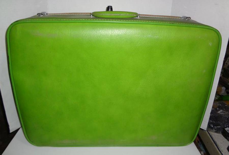 Green Vintage Hard Shell Suitcase By 