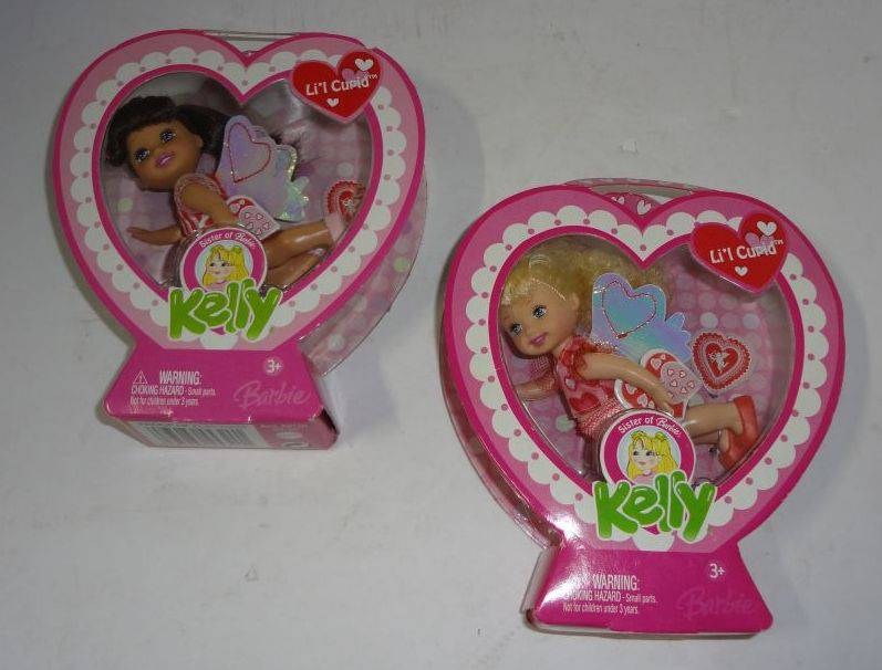 2 New In Box Lil Cupid Kelly Gia Barbie Valentine Dolls Dated