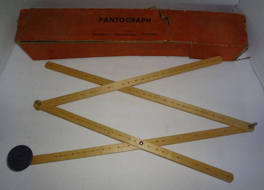 PANTOGRAPH ARTIST DRAWING Tool Folding Copy Scale Ruler Scale for