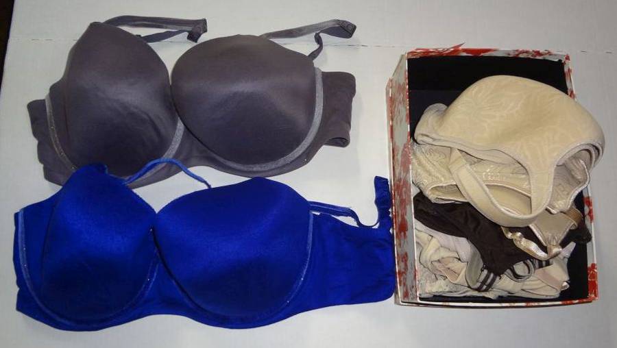 Eight Bras, Very Good Condition, Two Wacoal Beige Size 40DD, Two Victorias  Secrets Blue, Grey 40DDD, Bali Beige Size 38DD, Amoena Beige 42DD,  Ambrielle Beige 40DDD, Chantelle Brown Gray Size 40DD, Some