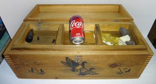 Sold at Auction: Vintage Wood Mattamuskeet Field Box w/ Tray