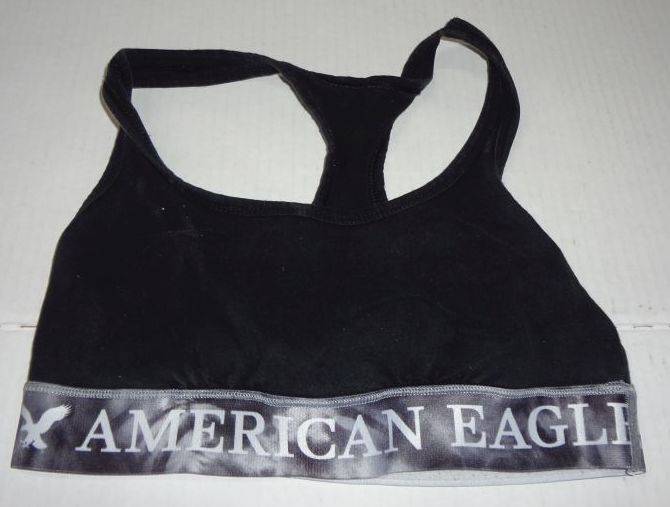 Black American Eagle Sports Bra