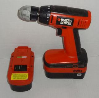 Black Decker Cordless Drill 18V Single Source Model CDC 1800