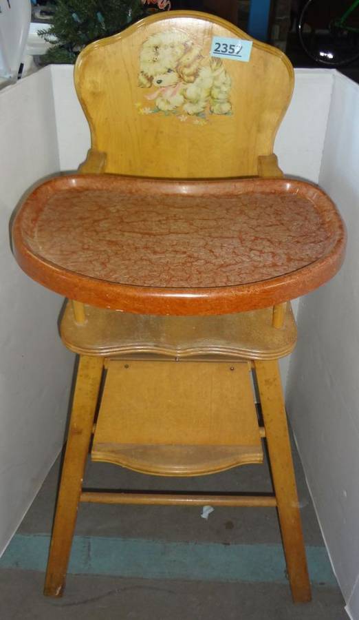 Antique high hot sale chair price