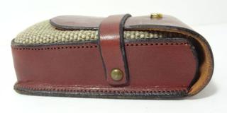 Vintage Etienne Aigner Leather Folding Top Cigarette Case, Oxblood Burgundy  Color, Looks Like New, 3 1/2
