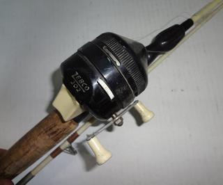 5' Vintage Fishing Old School Rod With Cork Handle and Legendary